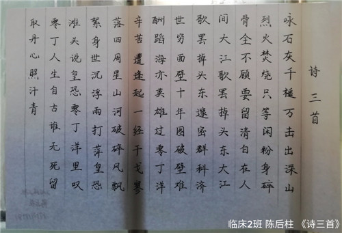 我校临床医学系举办书法绘画展