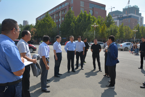 菏泽市及牡丹区部分人大代表到我校视察