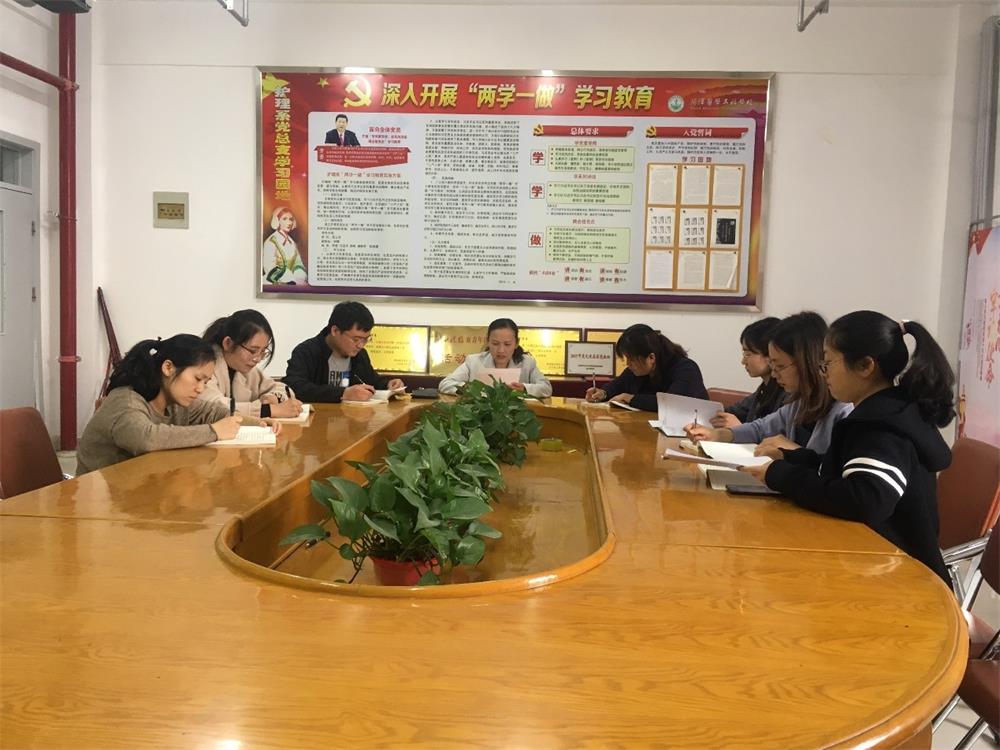 我校护理系党总支组织学习习近平总书记在学校思想政治理论课教师座谈会上的重要讲话