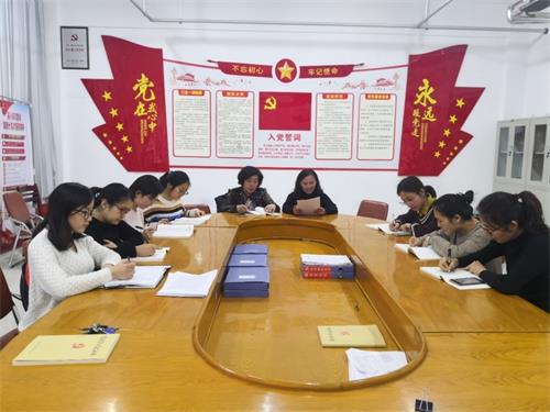 护理系党总支学习习近平总书记新年贺词主题党日活动